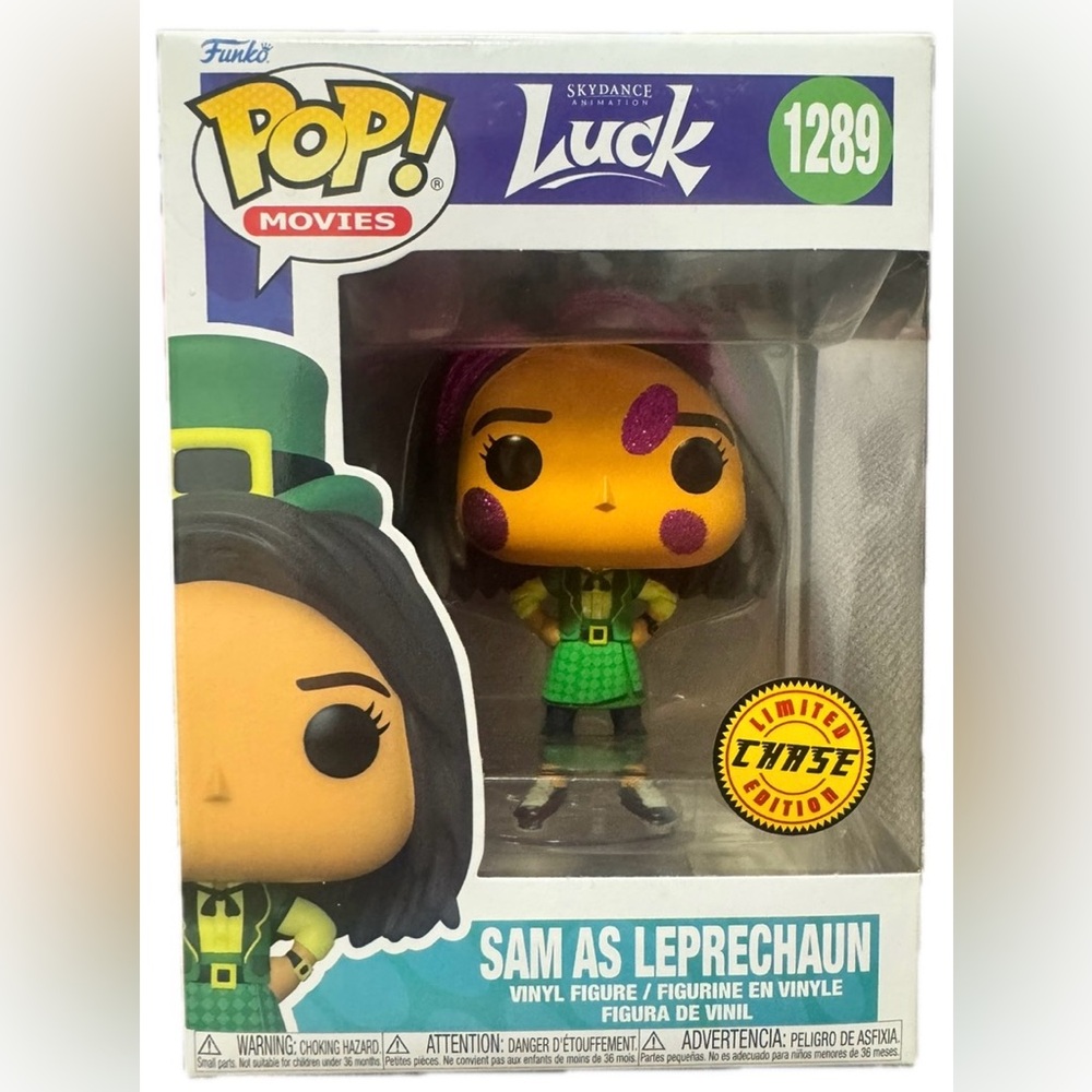 Funko Pop! ~ 1289 Sam As Leprechaun *Chase* ~ Luck ~ Pop! Movies